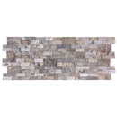 Silver Ledger 3D Panel 6"x24" Natural Travertine Wall Tile - Full Truckload top view