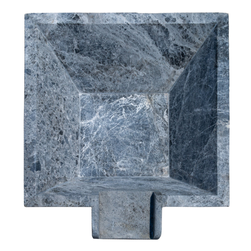 Silver shadow marble natural stone pool cascade water bowl top product view