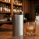 6 oz Silver Stainless Steel Pocket Flask