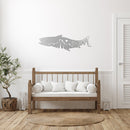 Salmon Fish Metal Wall Art – Fishing Cabin Lake House & Outdoor Decor