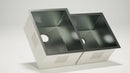 Stainless Steel Square Sink 60/40 (Double Bowl)