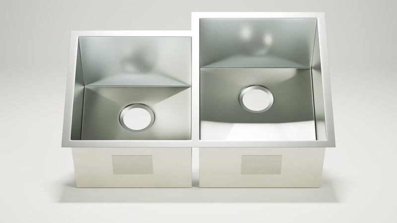 Stainless Steel Square Sink 40/60 (Double Bowl)