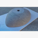 Sirius Gray Marble Above Vanity Designer Bathroom Designer Sink Honed (W)22" (D)18" (H)5.5" back view