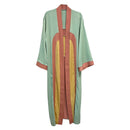 [Size L Remaining] Retro Arch Kimono Big Long Textured Satin Duster [Size L Remaining]