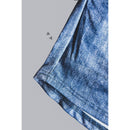 [Size M-2X] Stretch Faux Denim Athletic Style Skort