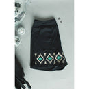 [Size M-3X] Tequila Shots Shorts in Midnight Black