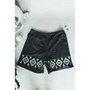 [Size M-3X] Tequila Shots Shorts in Midnight Black