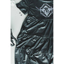 [Size M Remaining] Leather Look Western Style "Cisco" Dress