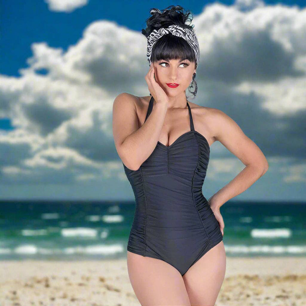 Ameri VINTAGE HOLEONEPIECE SWIMWEAR Sサイズ Size-XS-Remaining-Pinup-1950s-