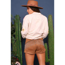[Sizes S-M] Fringe Suede Shorts in Camel | Cowgirl Western Attire