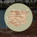 Farmhouse Rustic Teak 3D Wall Panels – (13 sq ft)
