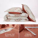 Damask Pattern Printed Duvet Cover Set