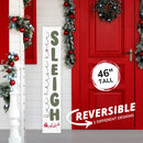 Sleigh Christmas Porch Sign