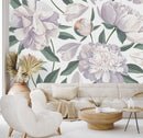 Stylish Modern Gentle Peonies Wallpaper