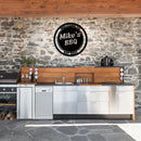 Custom Personalized Patio Sign Metal Wall Art – Outdoor Home Decor