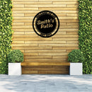 Custom Personalized Patio Sign Metal Wall Art – Outdoor Home Decor