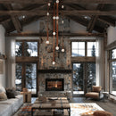 Snaps Alabaster LED Chandelier
