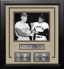 Duke Snider and Willie Mays 8x10 Framed New York Baseball Photo with Engraved Autographs