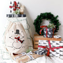 Snowman Christmas Santa Sack