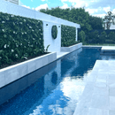 Sample Panel – Snowy White Vertical Garden (Small Sample)