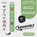 Soccer Home Porch Leaner Welcome Sign