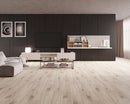 SPC Vinyl Rigid Core 9" Width 60" RL, 7mm Thick, 1.5mm IXPE Soho Pearl Zephyr Floors - Mazzia Collection Product shoot Hall view