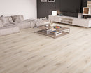 SPC Vinyl Rigid Core 9" Width 60" RL, 7mm Thick, 1.5mm IXPE Soho Pearl Zephyr Floors - Mazzia Collection Product shoot Hall view 2