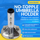 Breezelock™ Dock & Boat Flag/Umbrella Stand - Stainless Steel Umbrella Stand