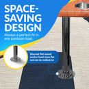 Boat Table Set - 6" Flush Mount Floor Plate / Anti Wobble (6 colors)