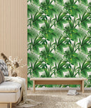 Brightly Green Leaves Wallpaper