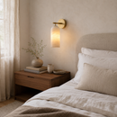 Alabaster Cylinder Wall Sconce