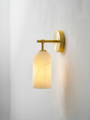 Alabaster Cylinder Wall Sconce