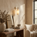 Alabaster Cylinder Wall Sconce