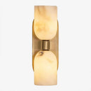 Solenne Alabaster Twin Beam Wall Sconce