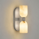Solenne Alabaster Twin Beam Wall Sconce