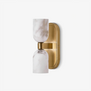 Solenne Alabaster Twin Beam Wall Sconce