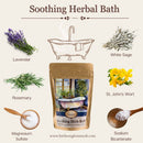 Herbal Soothing Bath and Foot Soak for Stress Relief with Lavender