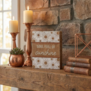 Soul Full Of Sunshine Wooden Box Sign | Boho Sunburst Home Decor