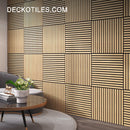 Acoustic Sound Dampening Wall Panels - <b>MAPLE Long</b> - box of 3 panels (47.2" x 23.6" x 0.8") <b>7.7 sq ft</b> coverage | DECKO SOUNDSCAPE