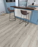 WPC Vinyl Rigid Core 9" Width 60" RL 8mm Thick, 1.5mm IXPE, Sourced Platinum, Opus Floors - Mazzia Collection