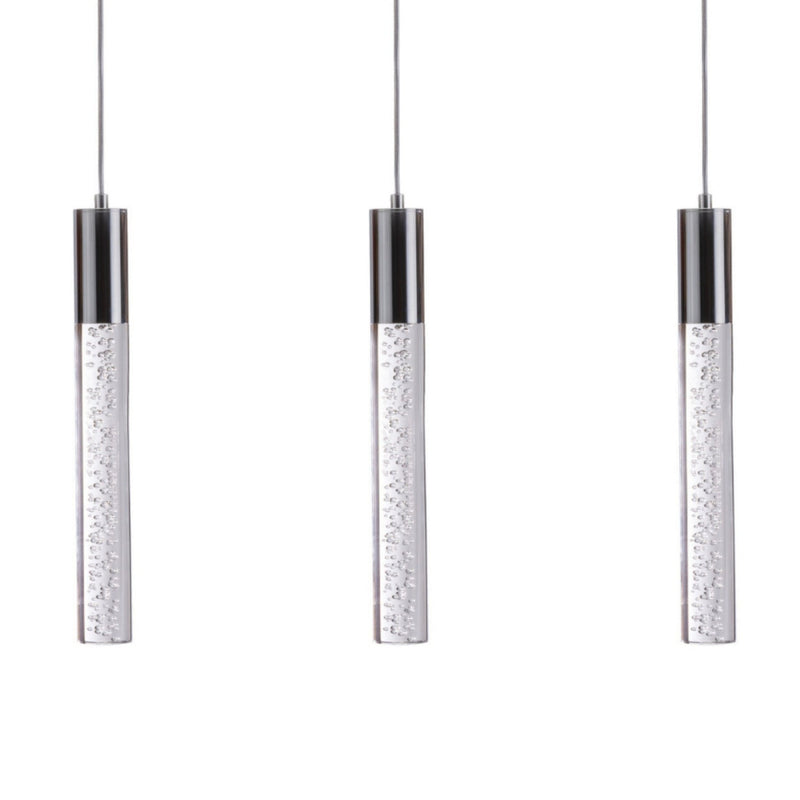 Sparkling Night Cylinder Chandelier // 3 Light