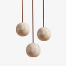 Spherical Cassia Travertine Pendant Light