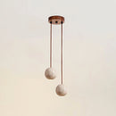 Spherical Cassia Travertine Pendant Light