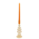 24 Extra Tall Mustard Spice Taper Candle - 6 Packs of 4