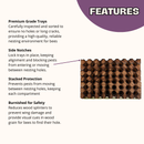 Spring Reusable Wood Trays for Mason Bees - 8mm