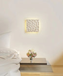 Square Modular Panel Travertine Wall Sconce