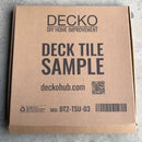 Deck Tile Sample - Full Size - Premium WPC Interlocking | DECKO - Free Delivery