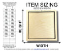 Unfinished Wood 2 Layer Square Shadowbox Shape | DIY Craft Cutout | up to 46" DIY