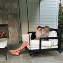 Amish Casual Stratford Swing Bed in Tricorn Black