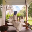 Porchgate Amish Heavy Duty 700 Lb 5-Foot Ardmore Porch Swing - Oak Stain